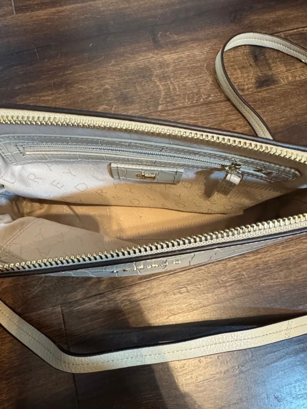 RADLEY LONDON Liverpool Street Croc-Embossed Crossbody Bag with Dust Bag